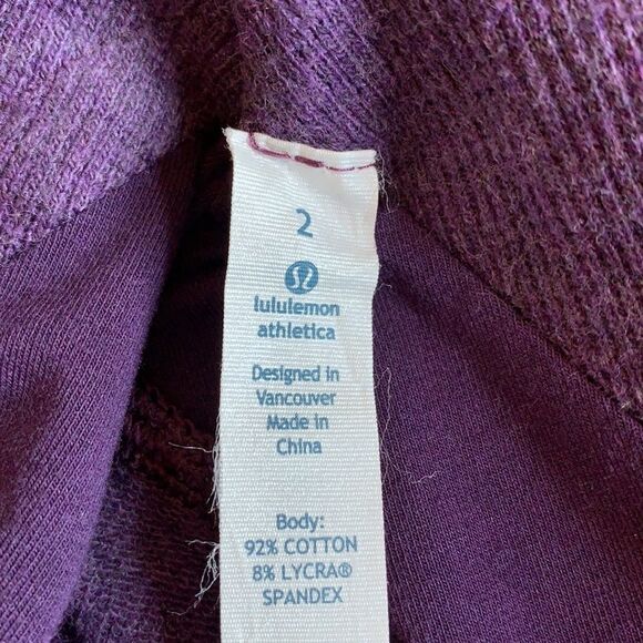 LULULEMON Women’s Gratitude Wrap Jacket Purple Size 2 - Picture 14 of 14